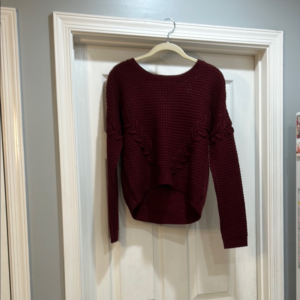 Women's Burgundy Sweater